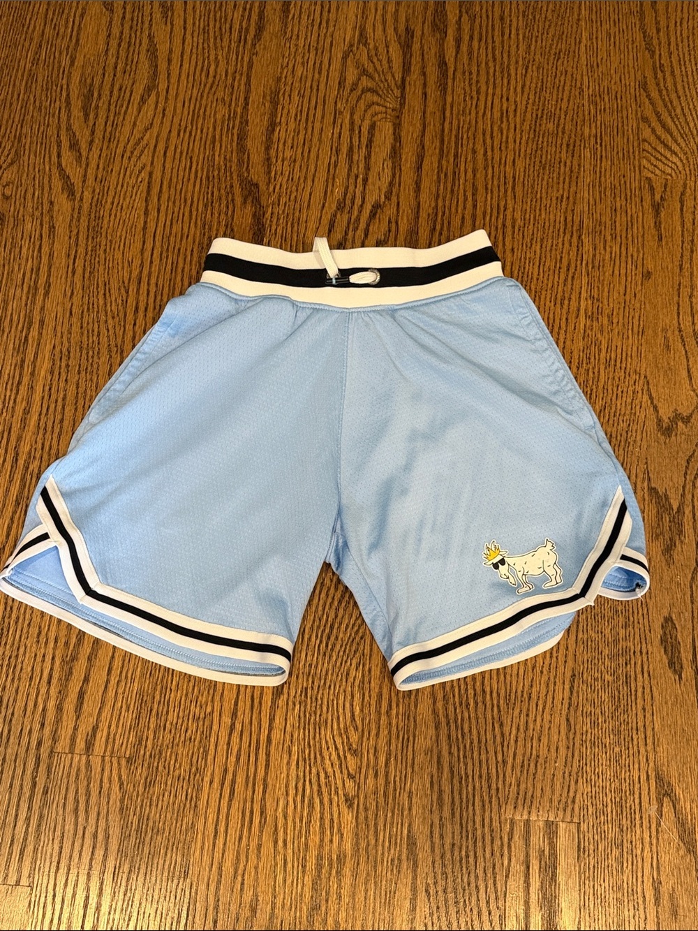 GOAT USA Light Blue Kids Athletic Shorts
